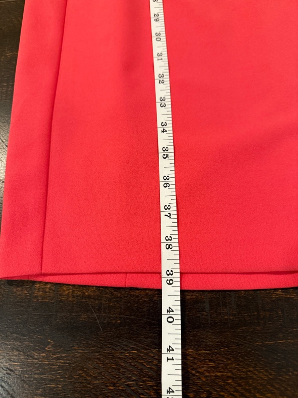 Calvin Klein Red Sheath Dress Size 4 Floral Trim Sleeveless Career - Picture 10 of 12